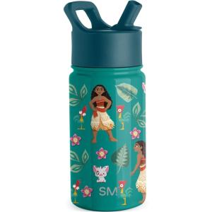 imageSimple Modern Kids Summit Water Bottle with Straw Lid  Mattel Barbie 18oz Stainless Steel Cup Insulated Tumbler for Girls School  Barbie CheckmateDisneyMoanas Village