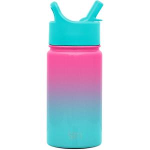 imageSimple Modern Kids Summit Water Bottle with Straw Lid  Mattel Barbie 18oz Stainless Steel Cup Insulated Tumbler for Girls School  Barbie CheckmateOmbre Sorbet