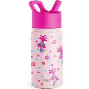 imageSimple Modern Kids Summit Water Bottle with Straw Lid  Mattel Barbie 18oz Stainless Steel Cup Insulated Tumbler for Girls School  Barbie CheckmateTrolls Poppy Mashup