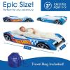 imageBarbie ampamp FUNBOY Kids Sleepover Travel Bed ampamp Air Mattress Perfect for Sleepovers Includes Carrying Storage Bag TwinHot Wheels Convertible