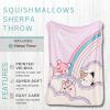 imageFranco Barbie Kids Bedding Soft Plush Cozy Sherpa Blanket Throw 46 in x 60 in Officially Licensed ProductSquishmallows