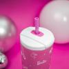 imageZak Designs Barbie Beacon Straw Tumbler for Travel or At Home 24oz Stainless Steel with Vacuum Insulation and NonSkid Base BarbieBarbie