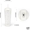 imageZak Designs Barbie Beacon Straw Tumbler for Travel or At Home 24oz Stainless Steel with Vacuum Insulation and NonSkid Base BarbieLinen Leopard
