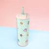 imageZak Designs Barbie Beacon Straw Tumbler for Travel or At Home 24oz Stainless Steel with Vacuum Insulation and NonSkid Base BarbieSquishmallows