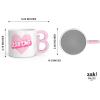 imageZak Designs Barbie Ceramic Coffee Mug for Hot Drinks Collectible Keepsake with Sculpted Handle 15 oz BarbieBarbie