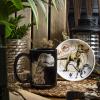 imageZak Designs Barbie Ceramic Coffee Mug for Hot Drinks Collectible Keepsake with Sculpted Handle 15 oz BarbieJurassic World Dominion