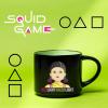 imageZak Designs Barbie Ceramic Coffee Mug for Hot Drinks Collectible Keepsake with Sculpted Handle 15 oz BarbieSquid Game Red Light Green Light