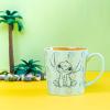 imageZak Designs Barbie Ceramic Coffee Mug for Hot Drinks Collectible Keepsake with Sculpted Handle 15 oz BarbieStitch
