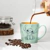 imageZak Designs Barbie Ceramic Coffee Mug for Hot Drinks Collectible Keepsake with Sculpted Handle 15 oz BarbieStitch