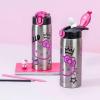 imageZak Designs Barbie Sage Kids Water Bottle For School or Travel 19oz Stainless Steel Water Bottle With Straw Handle and LeakProof PopUp Spout Cover BarbieHello Kitty