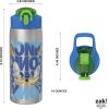 imageZak Designs Barbie Sage Kids Water Bottle For School or Travel 19oz Stainless Steel Water Bottle With Straw Handle and LeakProof PopUp Spout Cover BarbieSonic
