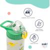 imageZak Designs Barbie Sage Kids Water Bottle For School or Travel 19oz Stainless Steel Water Bottle With Straw Handle and LeakProof PopUp Spout Cover BarbieSpongeBob and Patrick