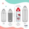imageZak Designs Barbie Sage Kids Water Bottle For School or Travel 19oz Stainless Steel Water Bottle With Straw Handle and LeakProof PopUp Spout Cover BarbieHello Kitty Sage