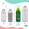 imageZak Designs Barbie Sage Kids Water Bottle For School or Travel 19oz Stainless Steel Water Bottle With Straw Handle and LeakProof PopUp Spout Cover BarbieMinecraft Steve  Alex  Mobs