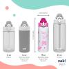imageZak Designs Barbie Sage Kids Water Bottle For School or Travel 19oz Stainless Steel Water Bottle With Straw Handle and LeakProof PopUp Spout Cover BarbieBarbie Sage