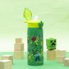 imageZak Designs Barbie Sage Kids Water Bottle For School or Travel 19oz Stainless Steel Water Bottle With Straw Handle and LeakProof PopUp Spout Cover BarbieMinecraft Steve  Alex  Mobs