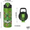 imageZak Designs Barbie Water Bottle for Travel and At Home 19 oz Vacuum Insulated Stainless Steel with Locking Spout Cover BuiltIn Carrying Loop LeakProof Design BarbieMinecraft