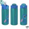 imageZak Designs Barbie Water Bottle for Travel and At Home 19 oz Vacuum Insulated Stainless Steel with Locking Spout Cover BuiltIn Carrying Loop LeakProof Design BarbieLilo And Stitch