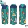 imageZak Designs Barbie Water Bottle for Travel and At Home 19 oz Vacuum Insulated Stainless Steel with Locking Spout Cover BuiltIn Carrying Loop LeakProof Design BarbieDisney Princess