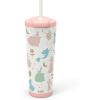imageZak Designs Barbie Beacon Straw Tumbler for Travel or At Home 24oz Stainless Steel with Vacuum Insulation and NonSkid Base BarbieDisney Princess