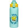 imageZak Designs Barbie Sage Kids Water Bottle For School or Travel 19oz Stainless Steel Water Bottle With Straw Handle and LeakProof PopUp Spout Cover BarbieSpongeBob and Patrick
