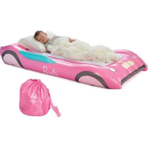 imageBarbie ampamp FUNBOY Kids Sleepover Travel Bed ampamp Air Mattress Perfect for Sleepovers Includes Carrying Storage Bag TwinBarbie Convertible
