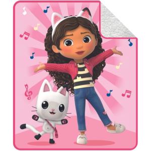 imageFranco Barbie Kids Bedding Soft Plush Cozy Sherpa Blanket Throw 46 in x 60 in Officially Licensed ProductGabbys Dollhouse