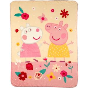 imageFranco Barbie Kids Bedding Soft Plush Cozy Sherpa Blanket Throw 46 in x 60 in Officially Licensed ProductPeppa Pig