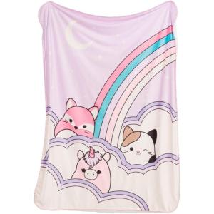 imageFranco Barbie Kids Bedding Soft Plush Cozy Sherpa Blanket Throw 46 in x 60 in Officially Licensed ProductSquishmallows