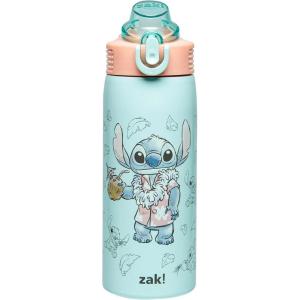 imageZak Designs Barbie Sage Kids Water Bottle For School or Travel 19oz Stainless Steel Water Bottle With Straw Handle and LeakProof PopUp Spout Cover BarbieStitch