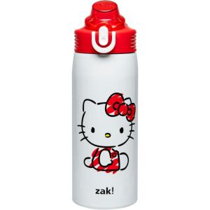 imageZak Designs Barbie Sage Kids Water Bottle For School or Travel 19oz Stainless Steel Water Bottle With Straw Handle and LeakProof PopUp Spout Cover BarbieHello Kitty Sage