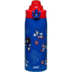imageZak Designs Barbie Sage Kids Water Bottle For School or Travel 19oz Stainless Steel Water Bottle With Straw Handle and LeakProof PopUp Spout Cover BarbieSonic the Hedgehog