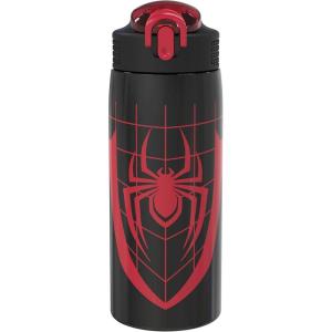 imageZak Designs Barbie Water Bottle for Travel and At Home 19 oz Vacuum Insulated Stainless Steel with Locking Spout Cover BuiltIn Carrying Loop LeakProof Design BarbieMarvel SpiderMan