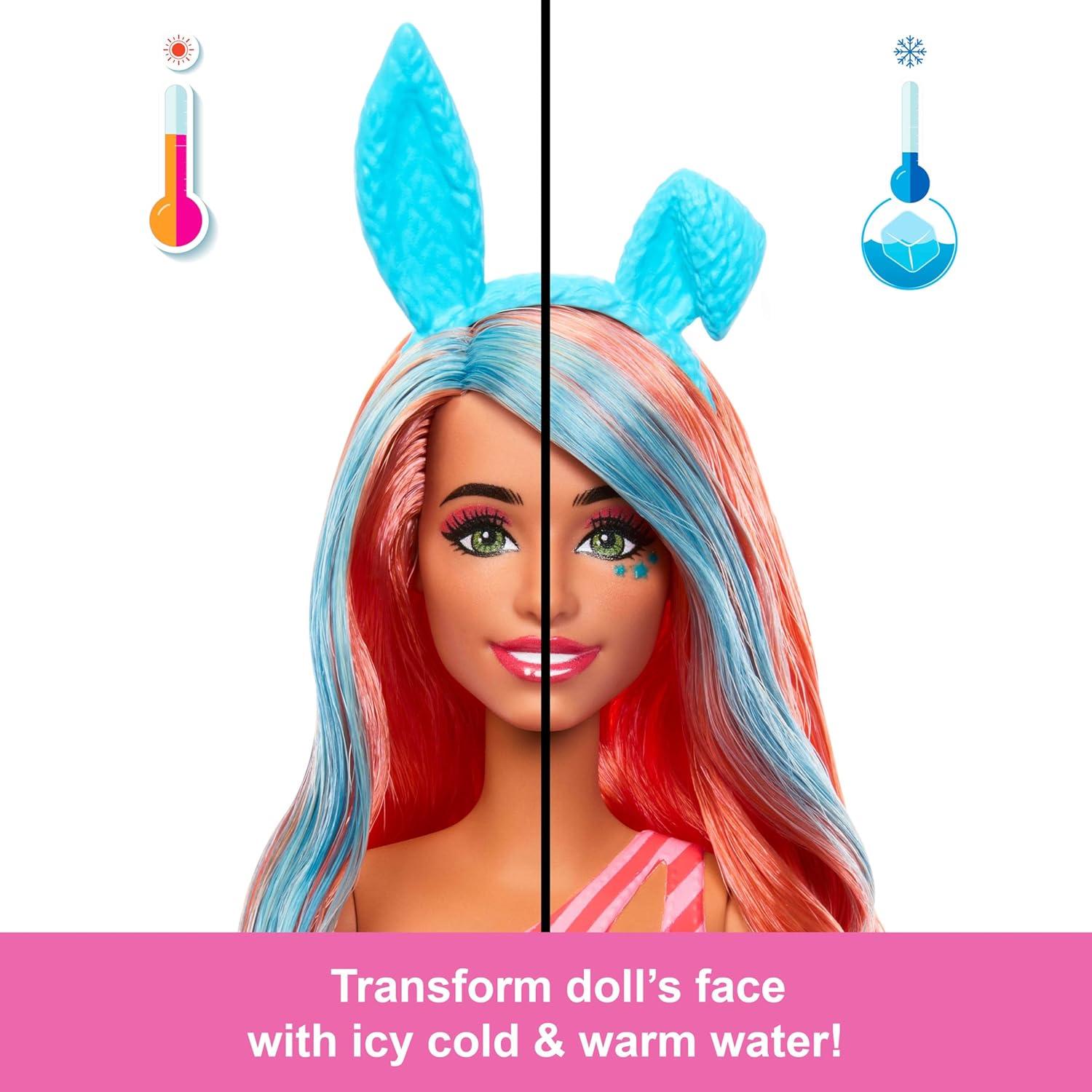 imageBarbie Pop Reveal Series Doll ampamp Accessories Set Shakes Series Scented Unicorn Fashion Doll ampamp Pet 8 Surprises Include Color ChangeBunny