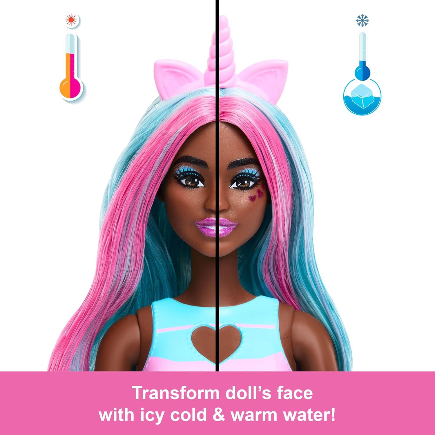 imageBarbie Pop Reveal Series Doll ampamp Accessories Set Shakes Series Scented Unicorn Fashion Doll ampamp Pet 8 Surprises Include Color ChangeUnicorn