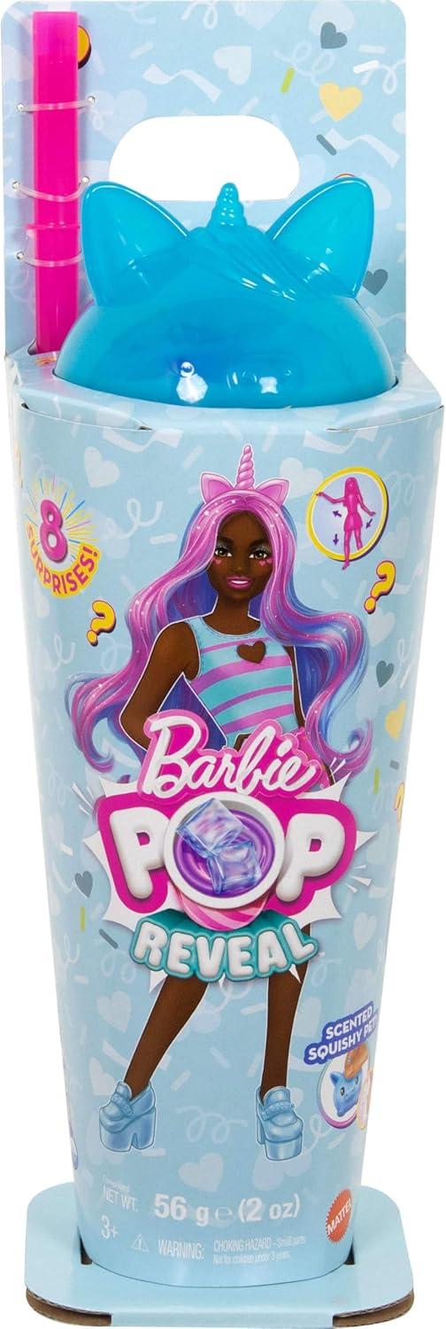 imageBarbie Pop Reveal Series Doll ampamp Accessories Set Shakes Series Scented Unicorn Fashion Doll ampamp Pet 8 Surprises Include Color ChangeUnicorn