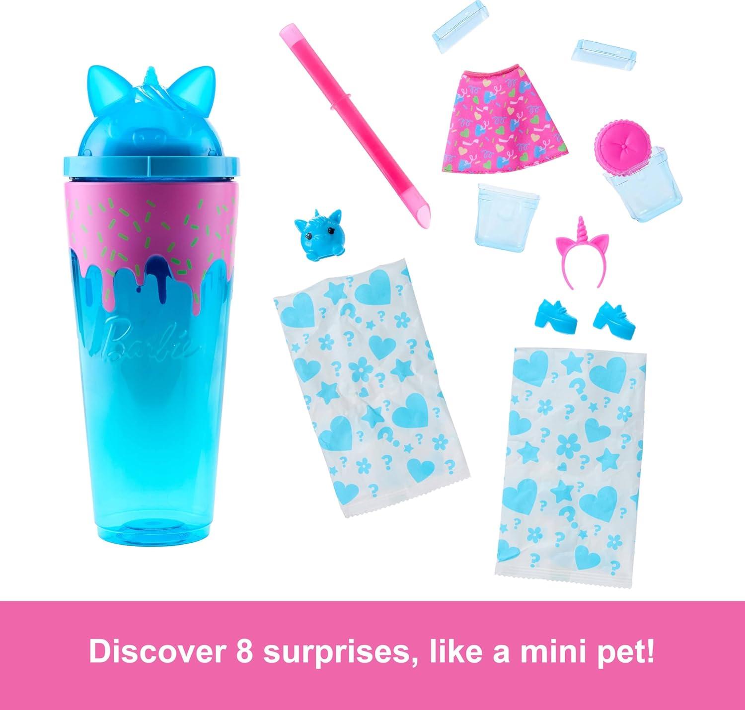 imageBarbie Pop Reveal Series Doll ampamp Accessories Set Shakes Series Scented Unicorn Fashion Doll ampamp Pet 8 Surprises Include Color ChangeUnicorn