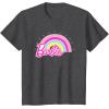 imageBarbie  Summer Rainbow TShirtDark Heather Grey