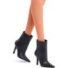 imageBarbie Basics Model 02 Collector Doll with Blonde Hair Black Mini Dress ampamp Gladiator Boots Universalfit Fashions Posable Body ampamp Swappable Doll HeadBrunette Short Hair