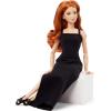 imageBarbie Basics Model 02 Collector Doll with Blonde Hair Black Mini Dress ampamp Gladiator Boots Universalfit Fashions Posable Body ampamp Swappable Doll HeadRed Hair