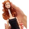 imageBarbie Basics Model 02 Collector Doll with Blonde Hair Black Mini Dress ampamp Gladiator Boots Universalfit Fashions Posable Body ampamp Swappable Doll HeadRed Hair