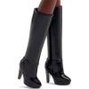 imageBarbie Basics Model 02 Collector Doll with Blonde Hair Black Mini Dress ampamp Gladiator Boots Universalfit Fashions Posable Body ampamp Swappable Doll HeadRed Curly Hair