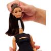 imageBarbie Basics Model 02 Collector Doll with Blonde Hair Black Mini Dress ampamp Gladiator Boots Universalfit Fashions Posable Body ampamp Swappable Doll HeadBrunette Long Hair