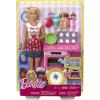 imageBarbie Careers Playset Blonde Bakery Chef Doll ampamp Toy Oven with Timer Sound Rising Desserts ColorChange ampamp Cooking Accessories