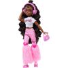 imageBarbie Dream Besties Doll and Accessories Renee Posable Roller Skating Fashion Doll with Black Hair 12 Video ampamp Food Themed PiecesBrooklyn