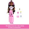 imageBarbie Dream Besties Doll and Accessories Renee Posable Roller Skating Fashion Doll with Black Hair 12 Video ampamp Food Themed PiecesBrooklyn