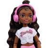 imageBarbie Dream Besties Doll and Accessories Renee Posable Roller Skating Fashion Doll with Black Hair 12 Video ampamp Food Themed PiecesBrooklyn