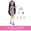 imageBarbie Dream Besties Doll and Accessories Renee Posable Roller Skating Fashion Doll with Black Hair 12 Video ampamp Food Themed PiecesRenee