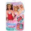 imageBarbie Dream Besties Doll and Accessories Renee Posable Roller Skating Fashion Doll with Black Hair 12 Video ampamp Food Themed PiecesTeresa
