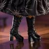 imageBarbie Inspiring Women Anna Sui Doll Collectible in Boho Chic Black Dress Outfit with Boots Sunglasses ampamp Perfume Accessory